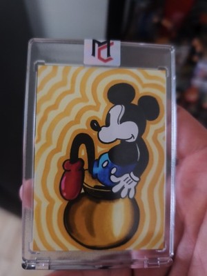 Masterpeace Cards The Haunted House Mickey 1/1 Sketch Card Artist Signed 1/1
