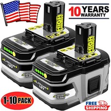 PACK For RYOBI 18V 8.0Ah P108 High Capacity Battery 18 Volt Lithium-Ion One Plus