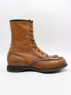 Vintage Red Wing Moc Toe Boot Men's Size 6.5 A Narrow Brown Leather Boots