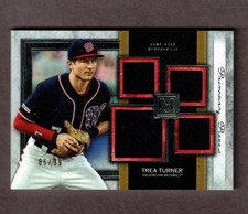 Trea Turner 2020 Topps Museum Collection Quad Jersey #d 06/99