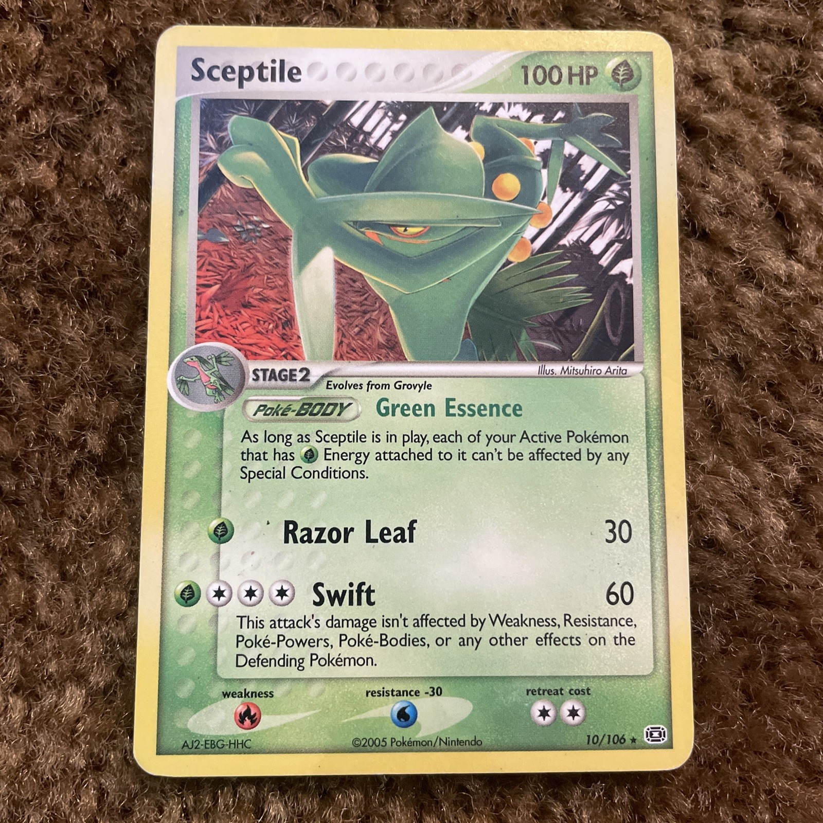 Sceptile 10/106 Non Holo Rare EX Emerald Pokemon Card