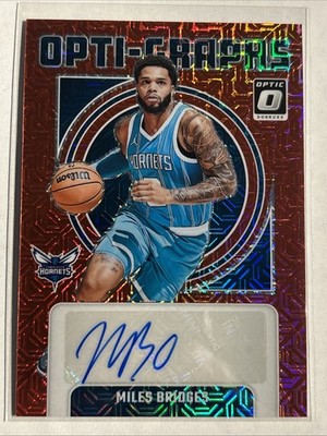 2024-25 Panini Donruss Optic Opti-Graphs Choice Prizm Miles Bridges Auto