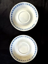 Vintage Figgjo Flint Lotte Set Of 2  "Garden Party"  Saucers