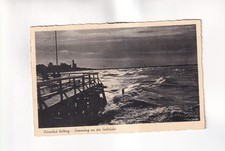 F7283) Postcard, Baltic Sea resort KOLBERG - Atmosphere at the pier 1937