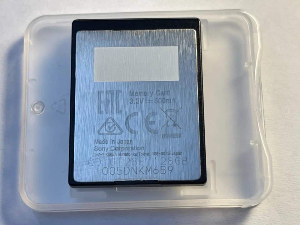 Sony XQD 128GB Serie G - Tarjeta de memoria de alta velocidad - QD-G128E Foto 2 de 3