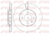 2X Bremsscheibe Remsa 61484.10 FüR 121 BL1 UP BL2 123 Seat 122 KF1 Citigo Skoda