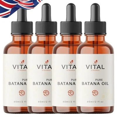 Vital Strands 100% Organic Batana Oil for Hair Growth for All Hair Types - 60ml.
