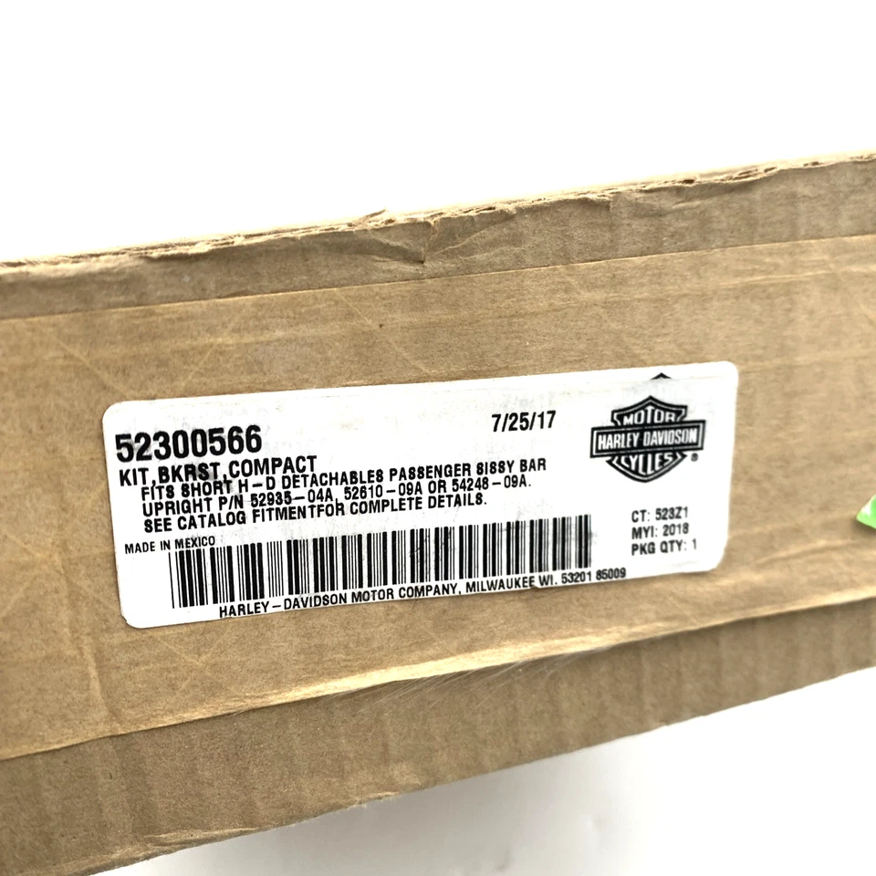 Almofada de encosto Harley 5236566 CVO ponto laranja curta barra maricas 97-25 Touring fabricante de equipamento original - Imagem 3 de 4