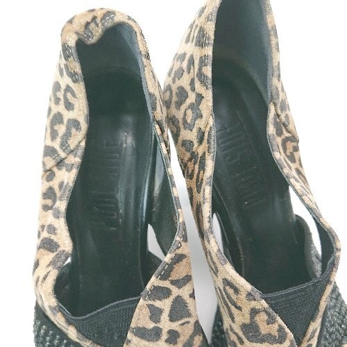 Pool Side Poolside Thick Sole Heel Leopard Print … - image 6
