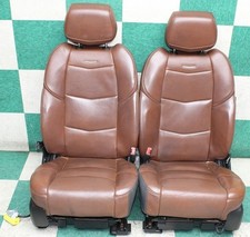 Worn 19 Escalade Brown Leather Heat Cool Lane Keep Power Front Bucket Seats