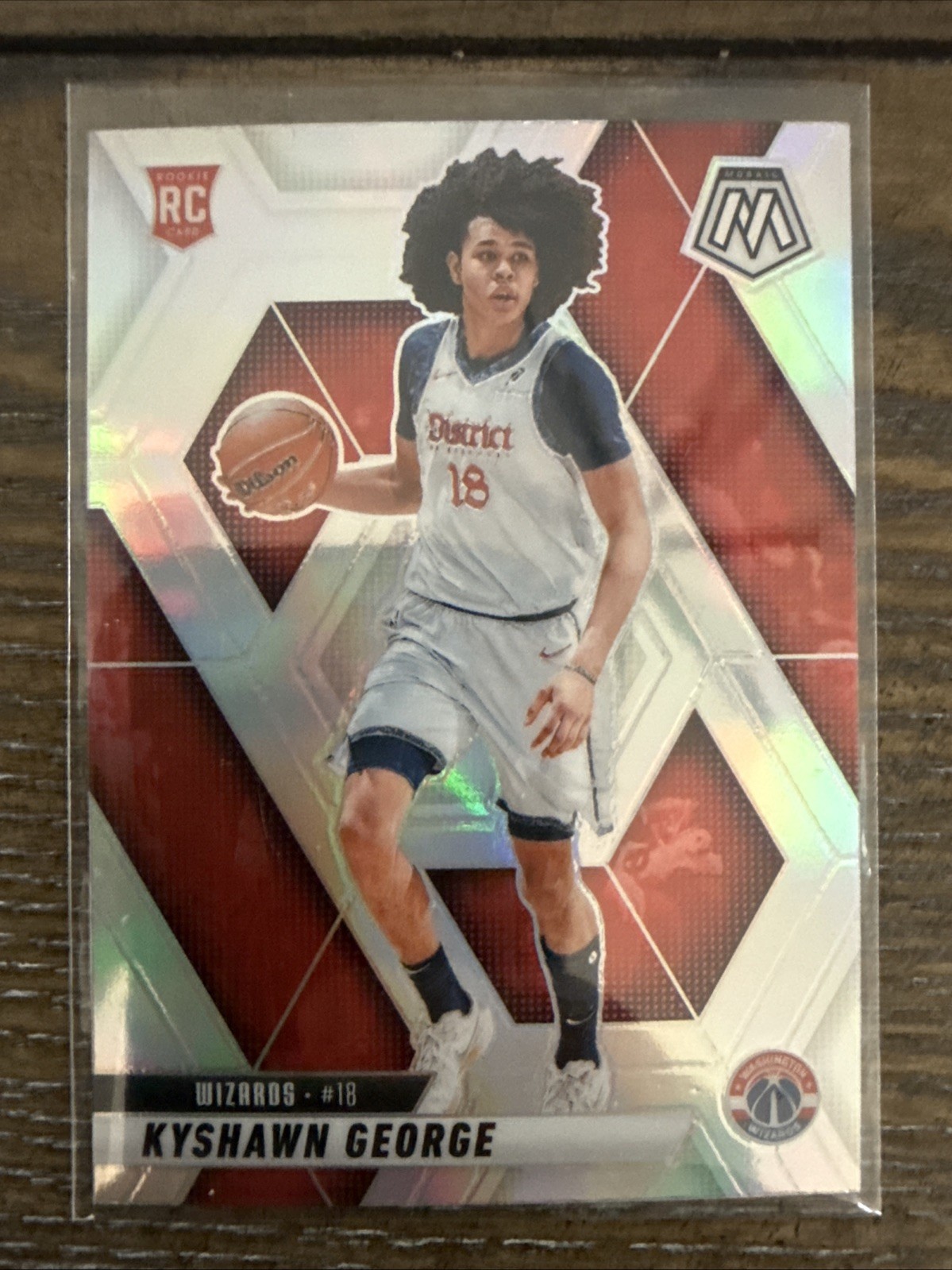 2024-25 Panini Mosaic - Rookies Kyshawn George #247 Silver Prizm (RC)