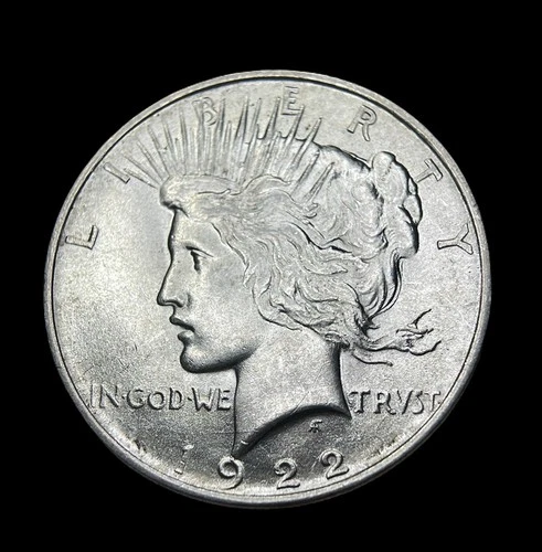 1922 Peace Dollar - AU - Much Mint Luster - 82012