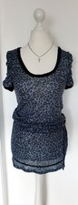 Shirt Longshirt Broadway blau schwarz Muster ...