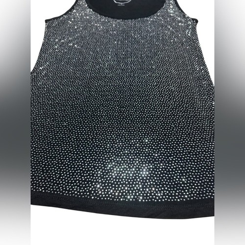INC International Concepts Black Rhinestone Tank Top Size Small - Picture 6 of 11