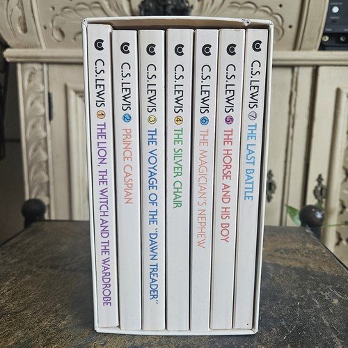 The Chronicles of Narnia 7-Book Box Set 1970 C.S. Lewis First Collier ed Vintage