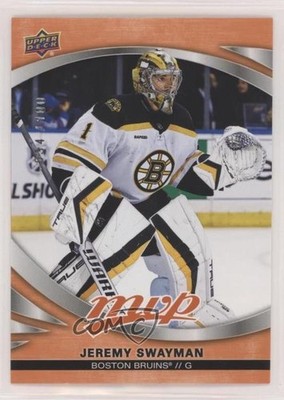2023-24 Upper Deck MVP Orange 34/100 Jeremy Swayman #220 11i5