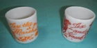 Set Tex and Hawk Tex and Marshall Vintage Hazel Atlas Cowboy Children’s Milk Cup