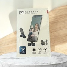 Wireless Microphone For iPhone and Android K9 Live Shows Interviews Vlogs NEW