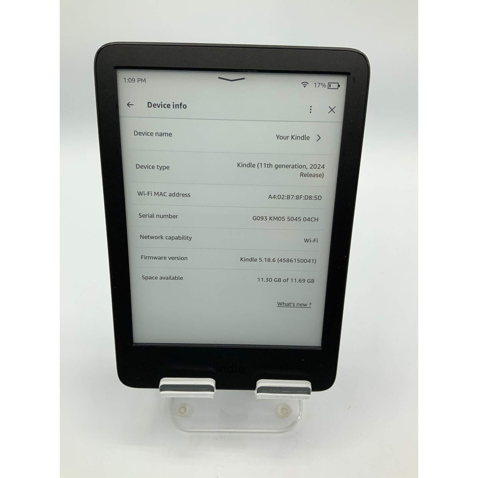 Kindle 11th Generation, 2024 Release, 16GB, Black-image