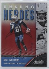 2020 Panini Absolute Unsung Heroes Spectrum Red 68/100 Mike Williams #UH-MW 3g6