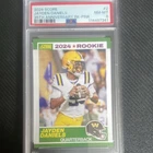 2024 Panini Score Jayden Daniels #2 35th Anniversary Rookie Pink PSA 8
