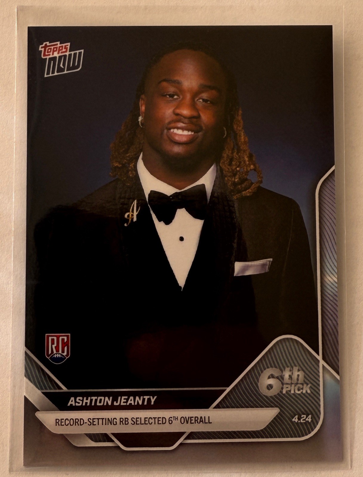 2025 Topps Now NFL Draft #D-2 Ashton Jeanty Las Vegas Raiders Rookie RAIDERS
