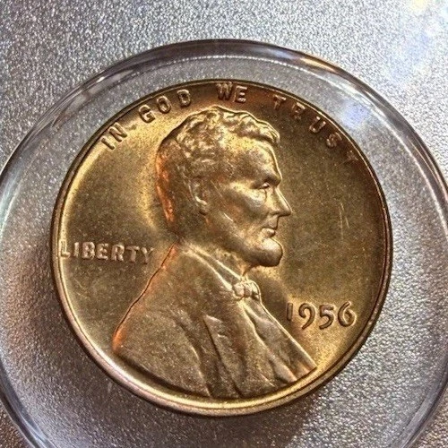 1956 Lincoln Wheat Cent Penny – AU Detail