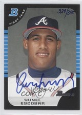 2006 Bowman Originals Buyback 329/395 Yunel Escobar (2005 Draft) #BDP88 Auto 0p8