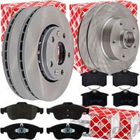 febi Bremsscheiben + BelÄGe Vorne + Hinten Passend FüR Renault Megane 3 Scenic 3