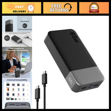 Portable Charger 20000mAh Power Bank, Fast Charging 65W, USB-C, Slim Design