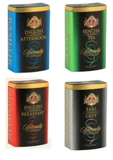 400g Savings Basilur English Breakfast Afternoon Earl Grey Green Gift Tea Bundle