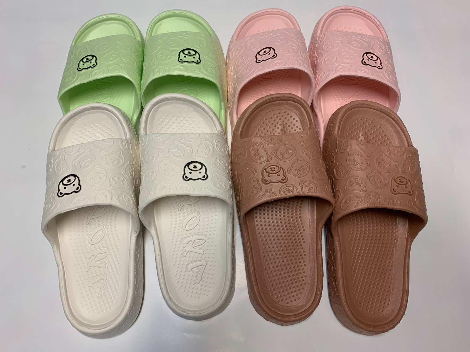 SAOLA Scivoli da donna simpatici orso dei cartoni animati comoda suola morbida in EVA 6 5 7 7 5 8 NUOVI SENZA SCATOLA