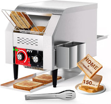 Commercial Conveyor Toaster - 150 Slices/Hour Electric Conveyor Belt Toaster for