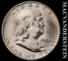 1950-D Franklin Half Dollar- FBL- Choice Gem Brilliant Unc+++ Luster #K582