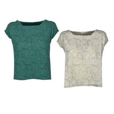 BottegaChilometriZero DD26780 SPACCHI Jacquard Blouse Women Made in Italy