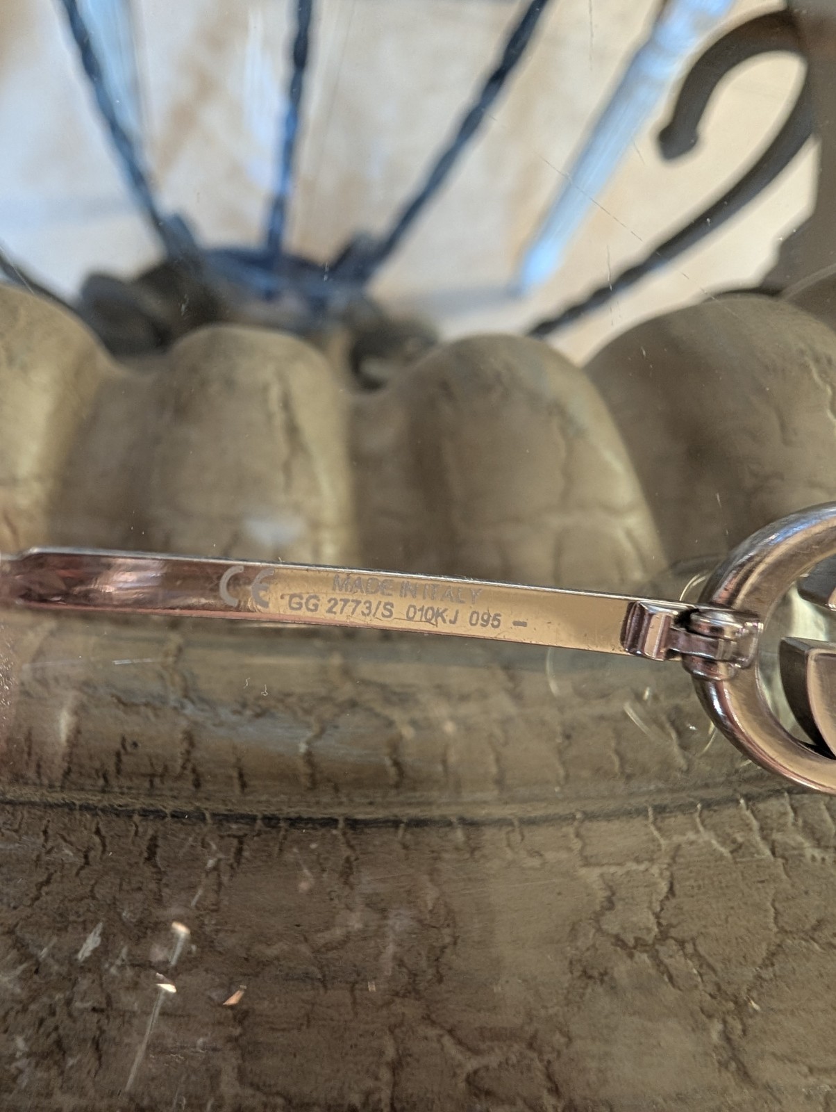 Authentic Gucci Shield Sunglasses Interlocking GG… - image 5