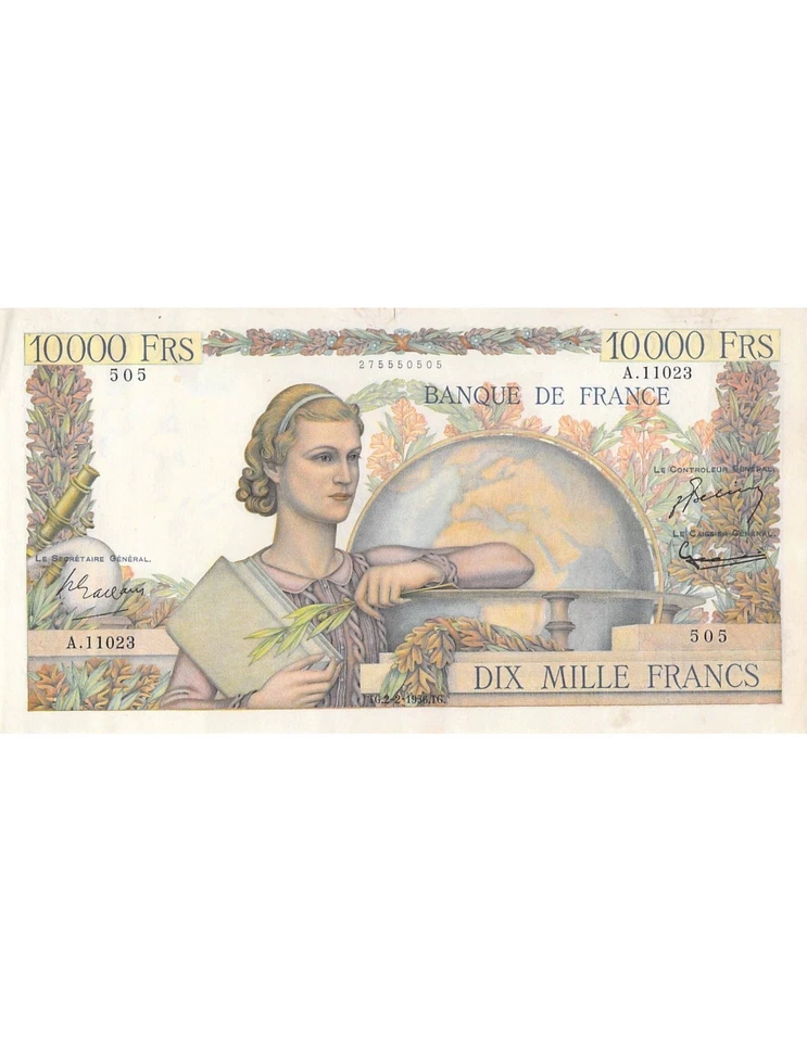 France France, Génie Francais - 10 000 Francs 02/02/1956 - Ttb+ - Photo 1/3