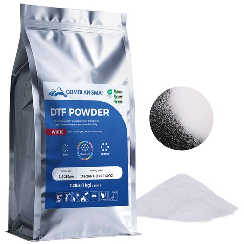 2.2lb White DTF Hot Melt Adhesive Powder Direct Print on T-Shirts Textile 1kg - Picture 4 of 5