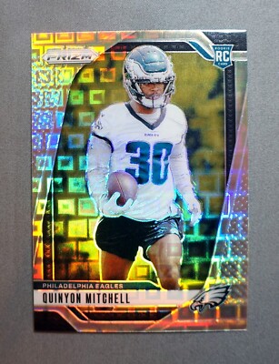 QUINYON MITCHELL 2024 PANINI PRIZM ROOKIE PANDORA EAGLES RC /400 SUPER BOWL #381
