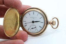 1900 Elgin Natl Watch Co Double Hunter Pocket Watch / Guaranteed 20 YRS 6s Mod 2