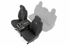 Rough Country GM Neoprene Seat Covers Black 19-21 1500 Silverado Sierra