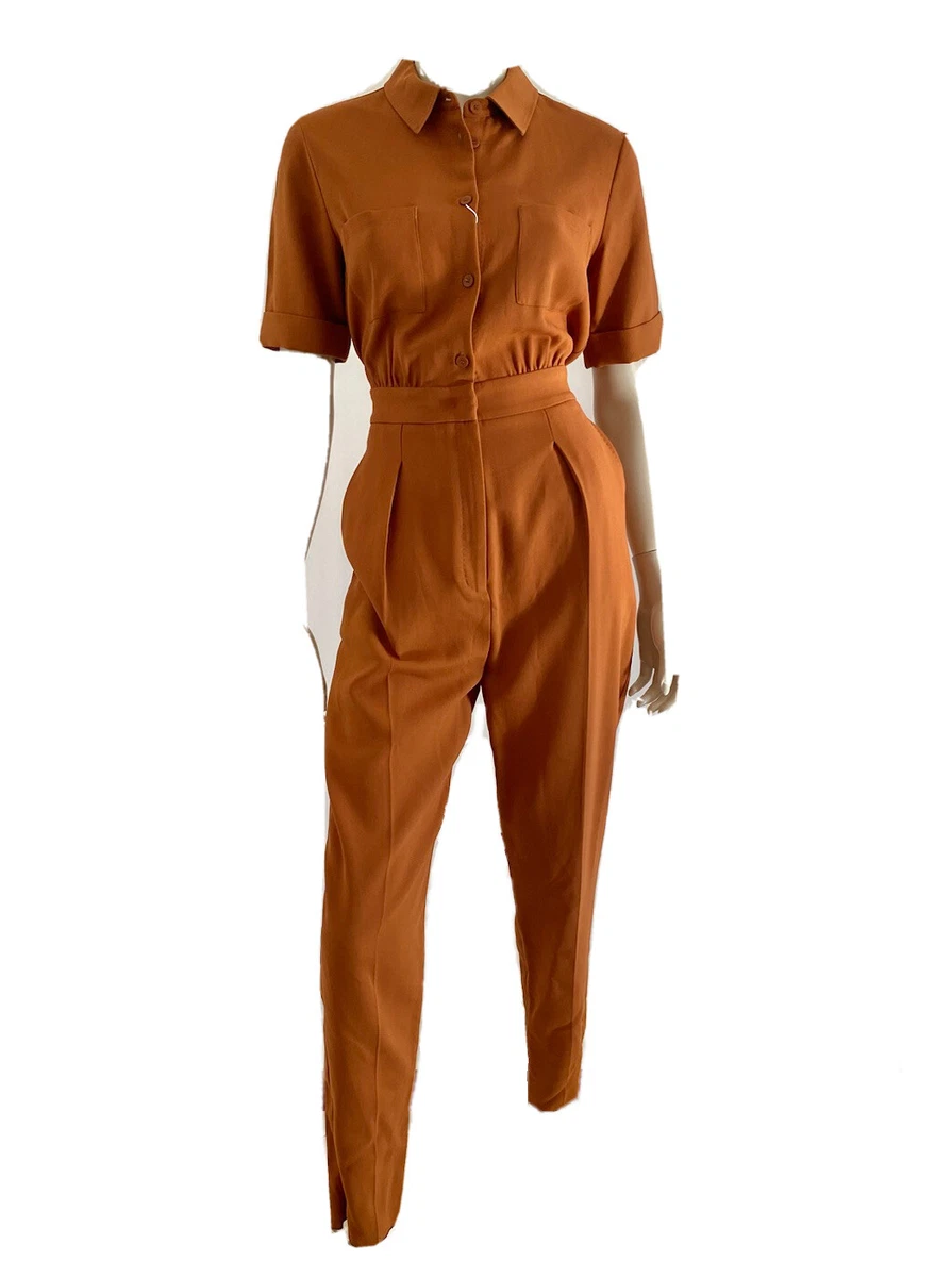 MAX MARA Casual Camel Jumpsuit Overalls Suit Suit IT42 F38 D36 UK10