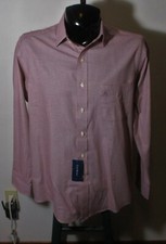 CLUB ROOM Pink Red Long Sleeve Dress Shirt Men's Size 16.5/34-35 NWT