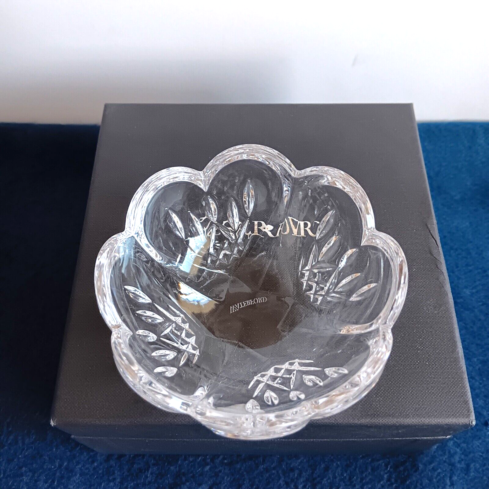 Waterford Lismore 4 Inch Heart Bowl Etched Crystal Candy Trinket Dish New