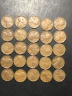 1927p Lincoln Wheat Cent Penny Half Roll 25 coins G/VG/F Average TnT-e97