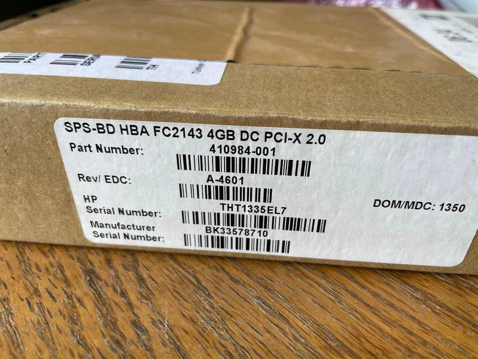 Emulex 410984-001 SPS-BD, HBA FC2143 4GB SC PCI-X 2.0 - Image 2 of 3