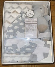 BananaFish Studio Elephant Cozy Dream Baby Nursery 4 Piece Gift Set Elephant