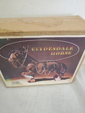 Vintage Clydesdale Horse 6" x 8" Plastic New Old Stock In Box 3166