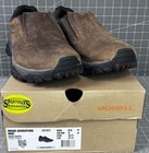 Merrell Men's Moab Adventure Moc Slip-On Shoes Dark Earth Size 9M Leather NEW