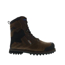 Hoss Bronc 8 Inch 80244 Mens Brown Wide Leather Lace Up Work & Safety Boots